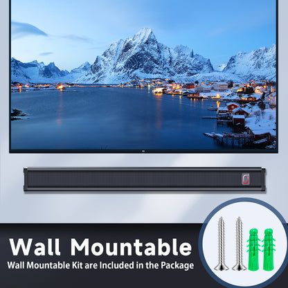 JYX H7 31.5In Soundbar for TV & 3D Surround Sound Bar for TV with Subwoofer & Wall Mountable